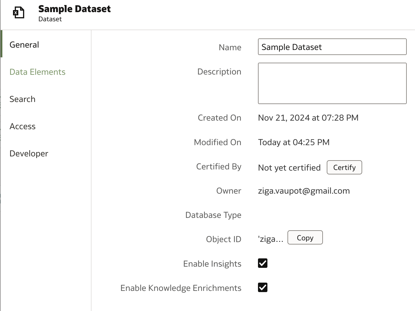 Enable insights