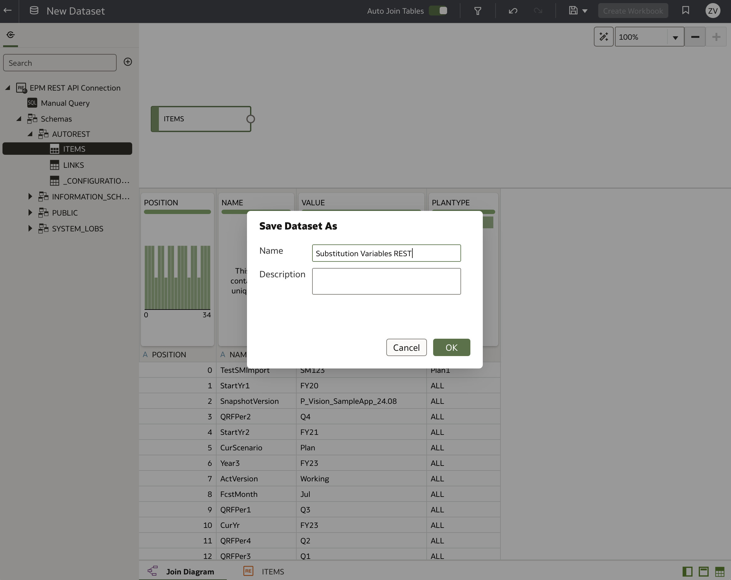 Save dataset