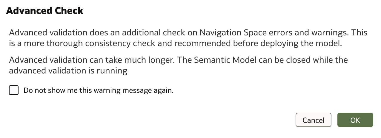 Advanced Check
