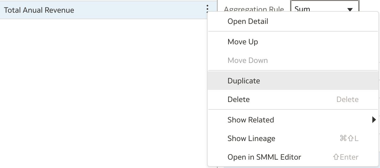 Duplicate Column
