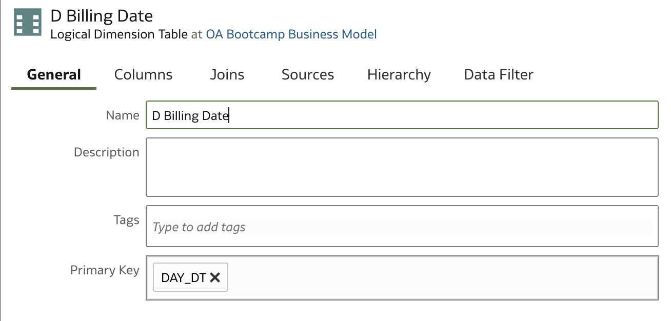 D Billing Date - General