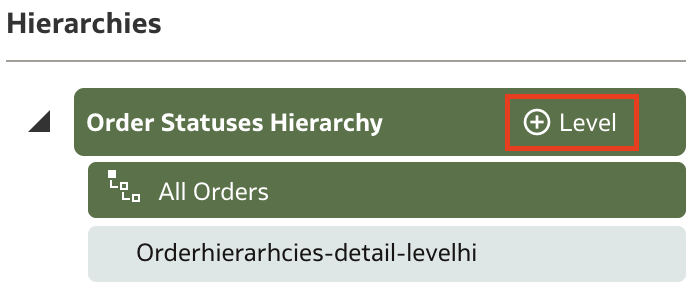 Hierarchy - Add Level