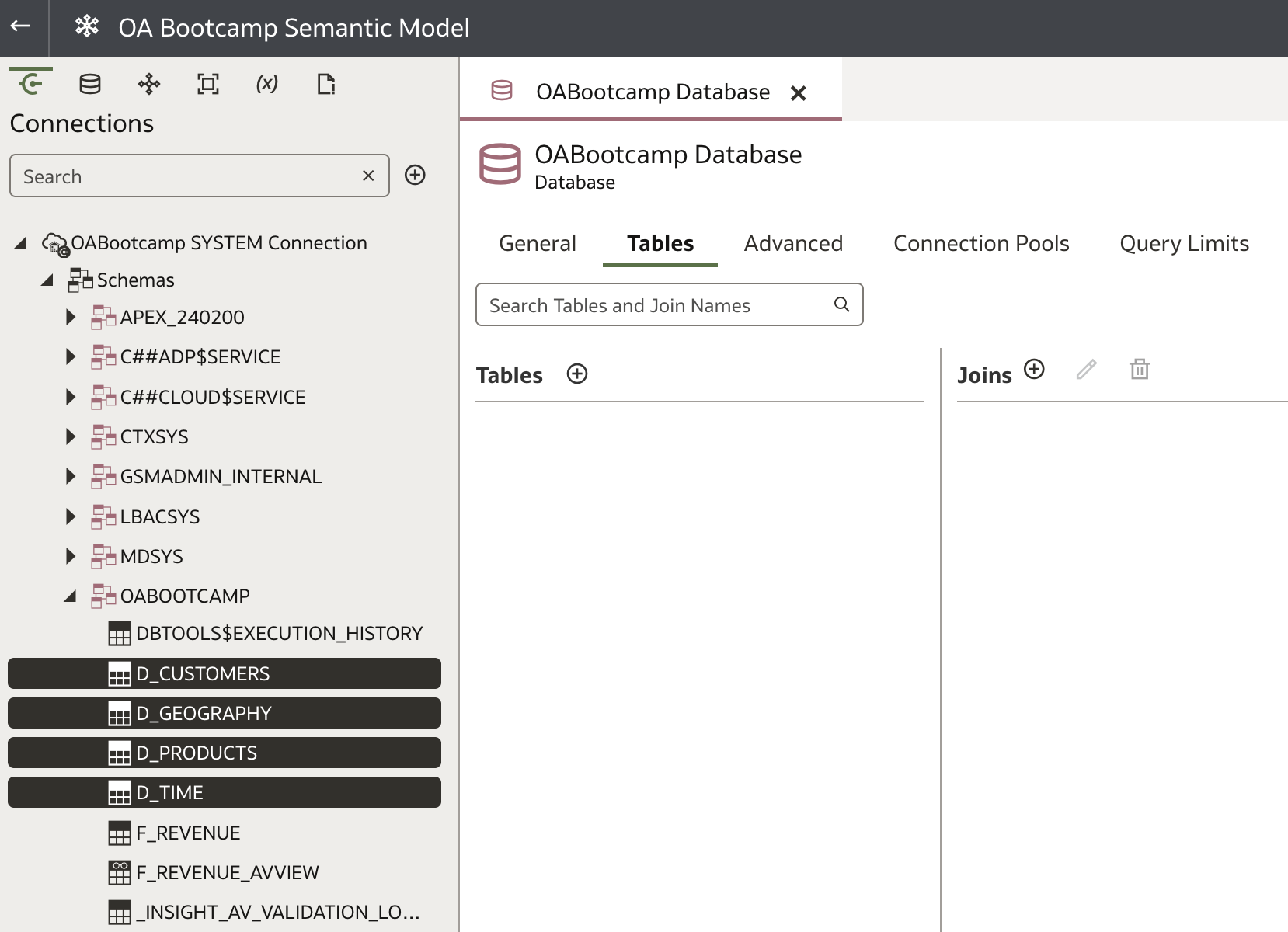 Import Dimension Tables