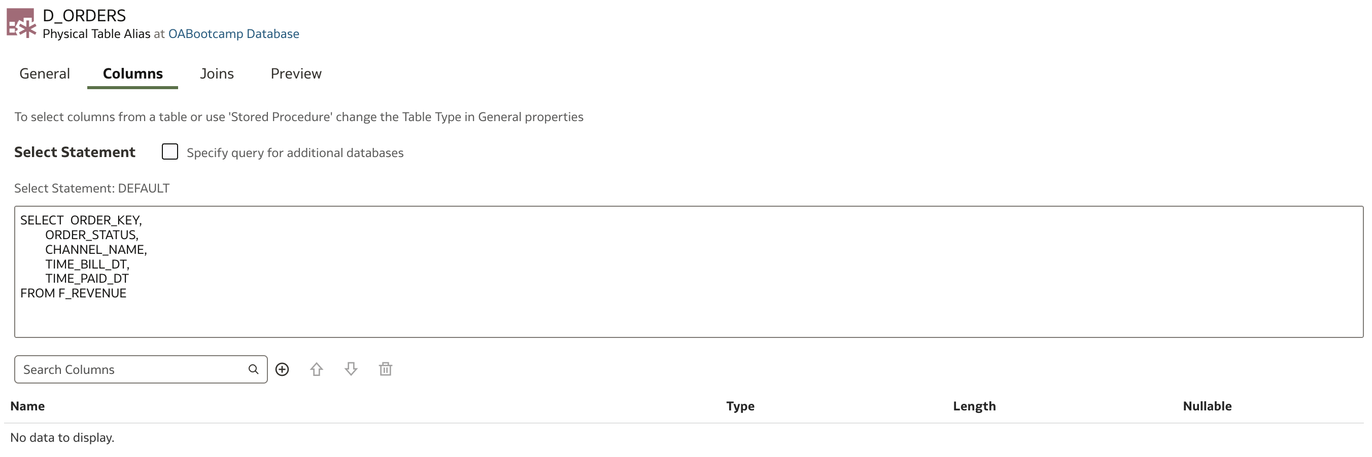 Select Statement SQL