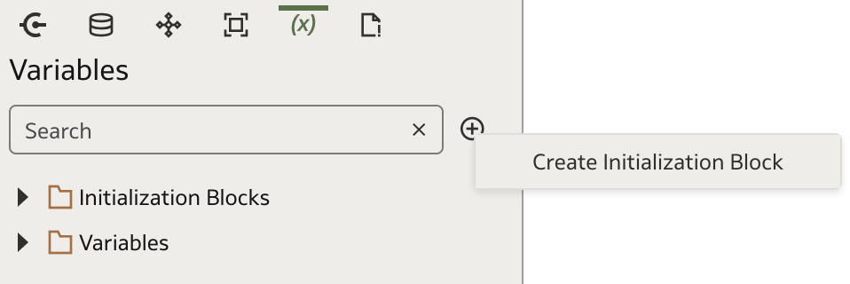 Create Initialization Block menu