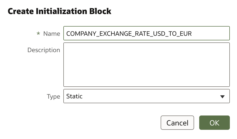 Create initialization block - Static