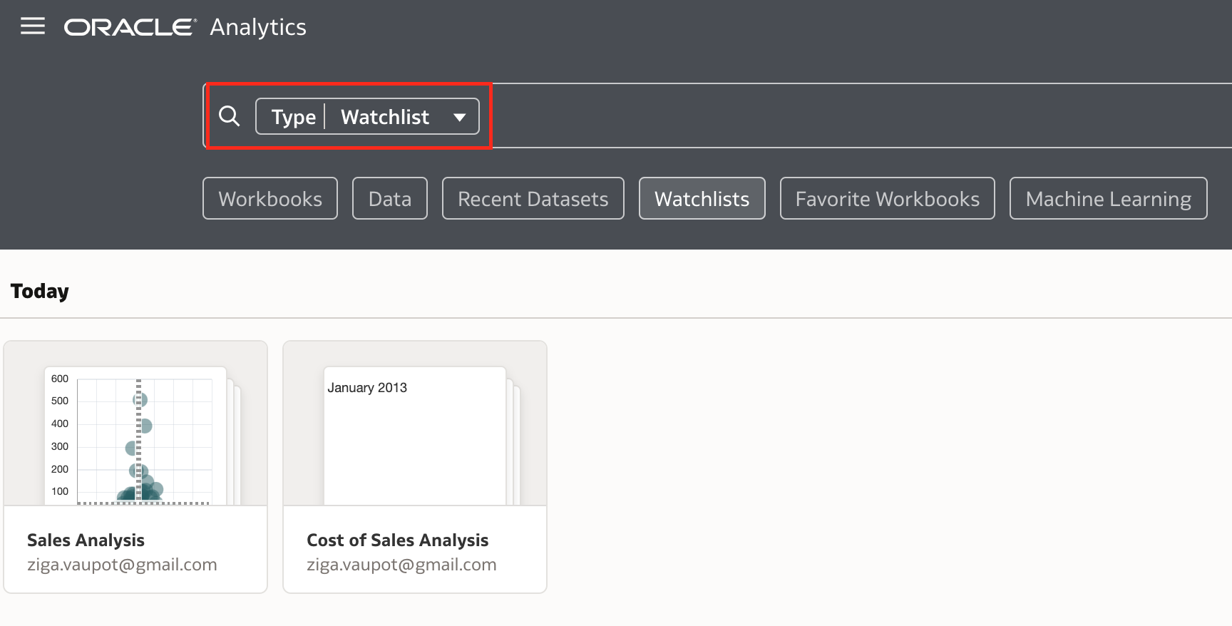 Watchlists